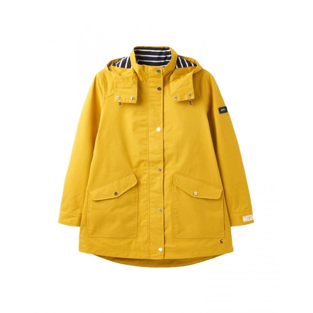 Joules Coast Waterproof Raincoat – Antique Gold (Mustard Yellow)